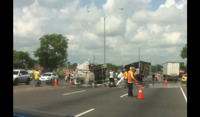 Accidente en autopista Arraiján-La Chorrera