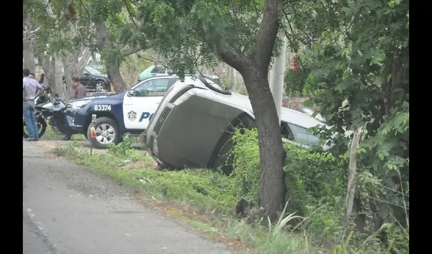 Así quedó el vehículo accidentado. Thays Domínguez 