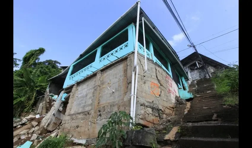 Sector 4 es ejemplo de malas construcciones. Víctor Arosemena