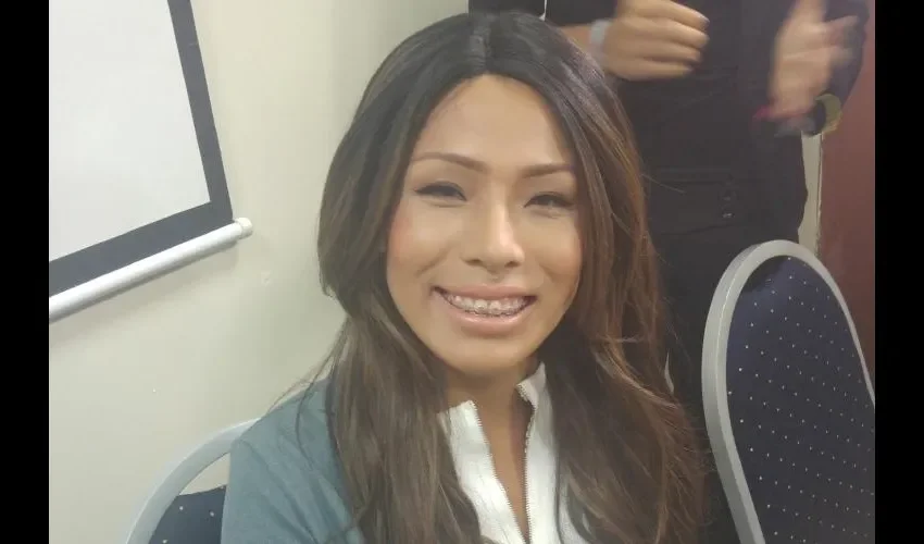 Candy estuvo ayer en la Defensoría del Pueblo.  FOTO: BRENDA DUCREUX