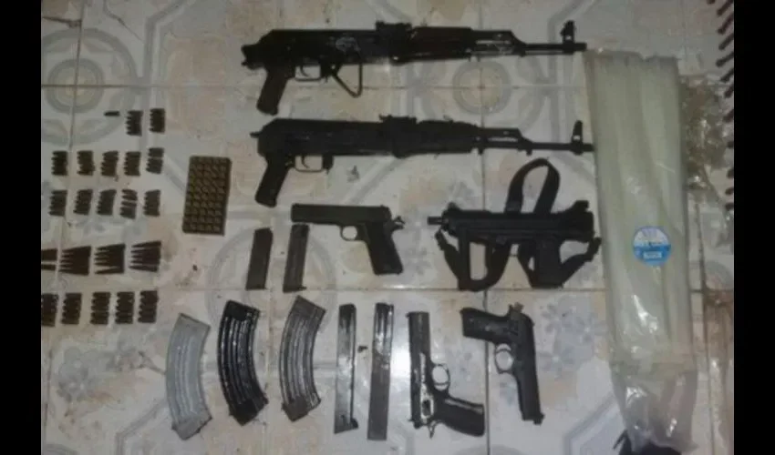 Tenían armamento de mucho poder. Foto: Cortesía