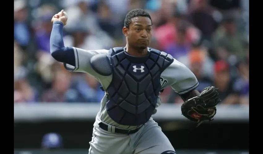 Christian Bethancourt está en su primera temporada con los Padres de San Diego, luego de subir a las Grandes Ligas con los Bravos de Atlanta en la campaña de 2013. AP