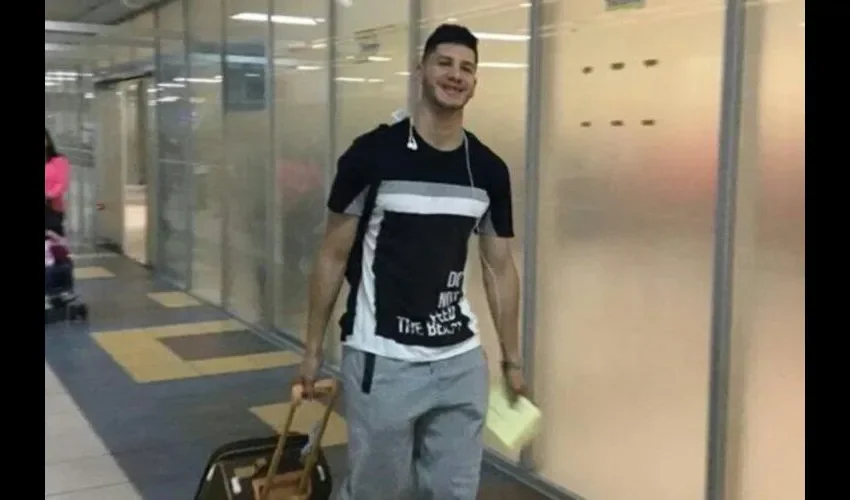 Eugenio Luzcando IV llegó a Panamá el domingo. Cortesía Fepaba