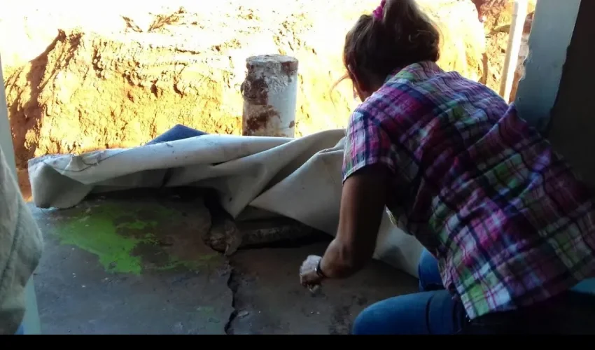 Casas se desploman en  Chiriquí 