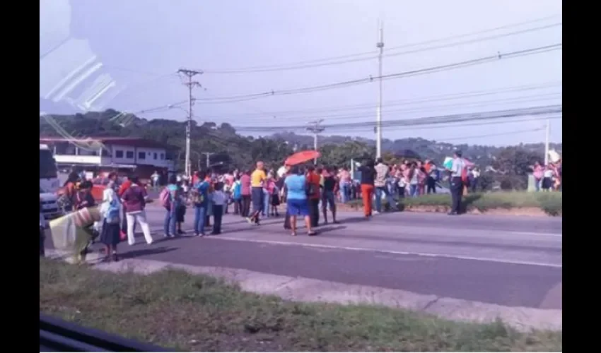 Protesta en Las Cumbres