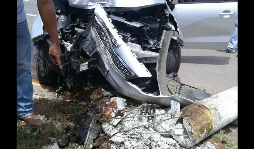 Accidente de tránsito en Aguadulce 