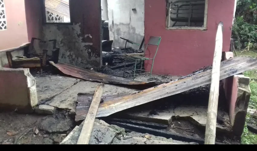 Incendio en Dolega, Chiriquí.