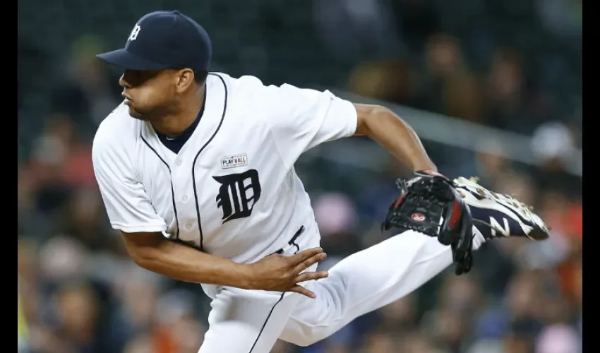 Francisco Rodríguez cerrador de los Tigres de Detroit. / Foto AP