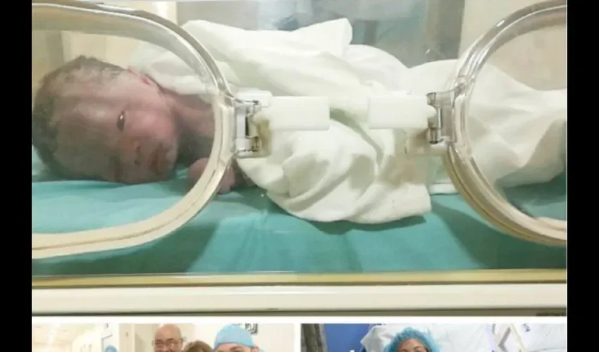 Esta fue la primera foto de la bebé. Instagram