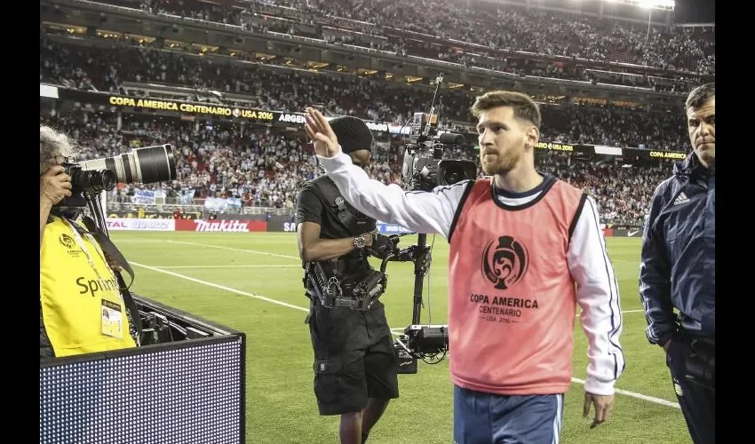Lionel Messi no vio acción en la victoria de Argentina sobre Chile (2-1) del lunes.