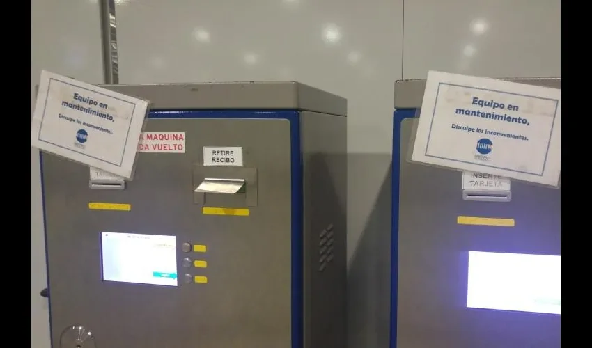 Las máquinas estuvieron fuera de servicio toda la mañana y parte de la tarde. Foto: Roberto Barrios