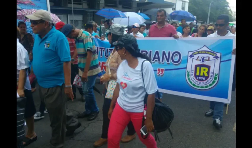 Protesta de docentes en Panamá