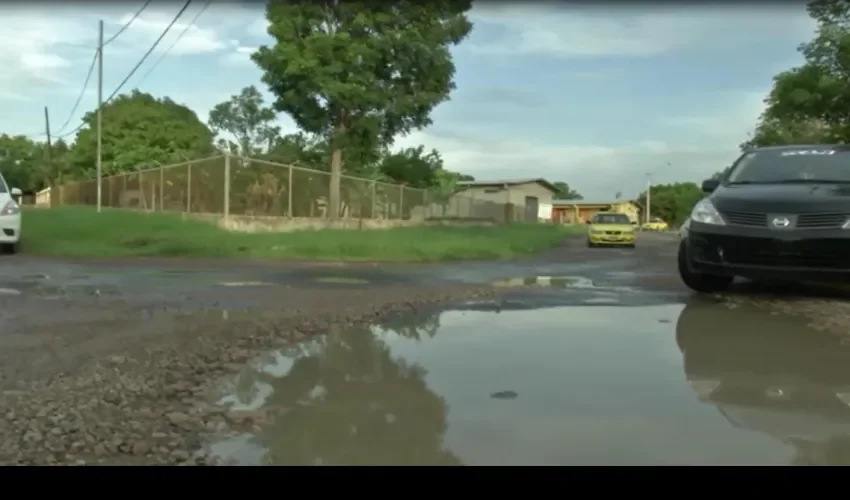 Calles dañadas en Penonomé