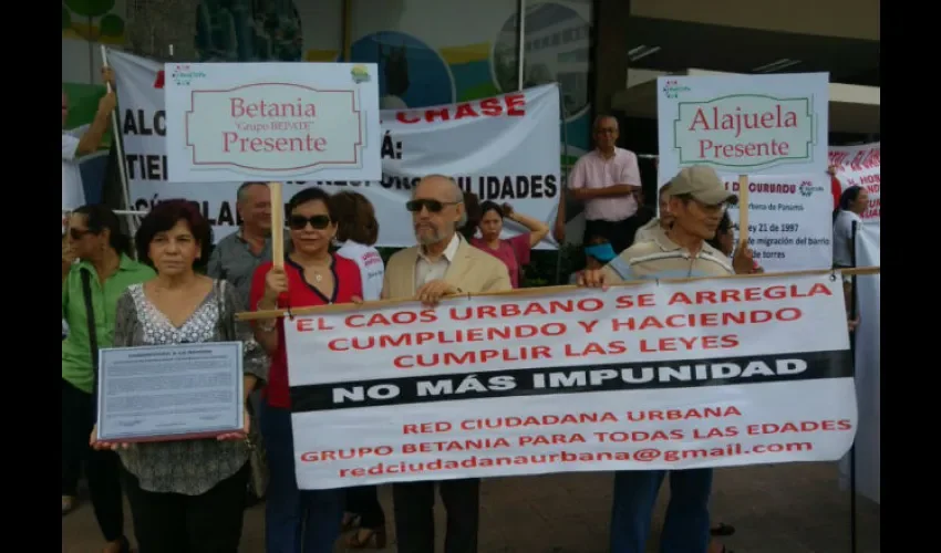 Protestan en la Alcaldía de Panamá