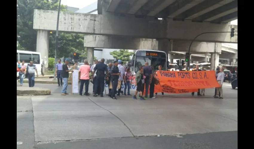 Protesta de jubilados en Panamá