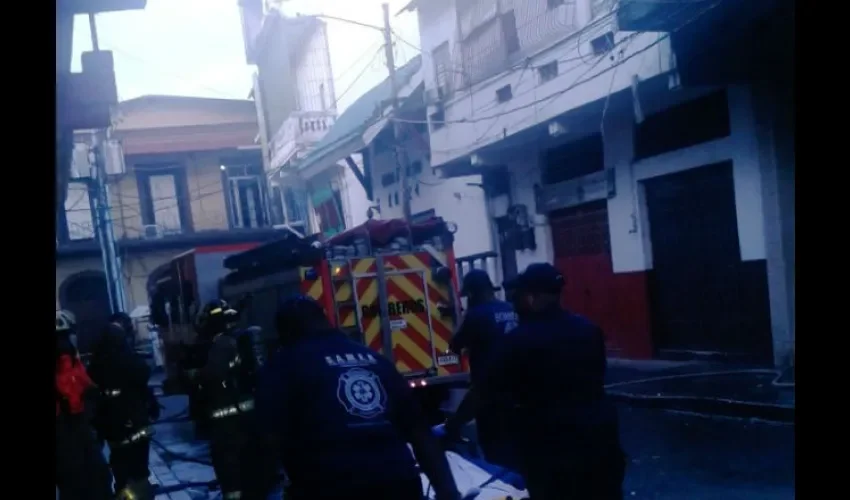 Incendio en el Barrio Chino