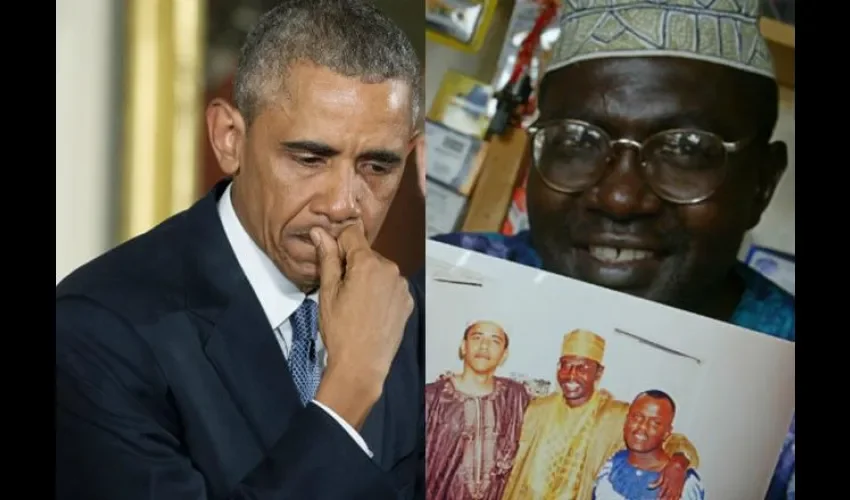 Barack Obama y Malik Obama