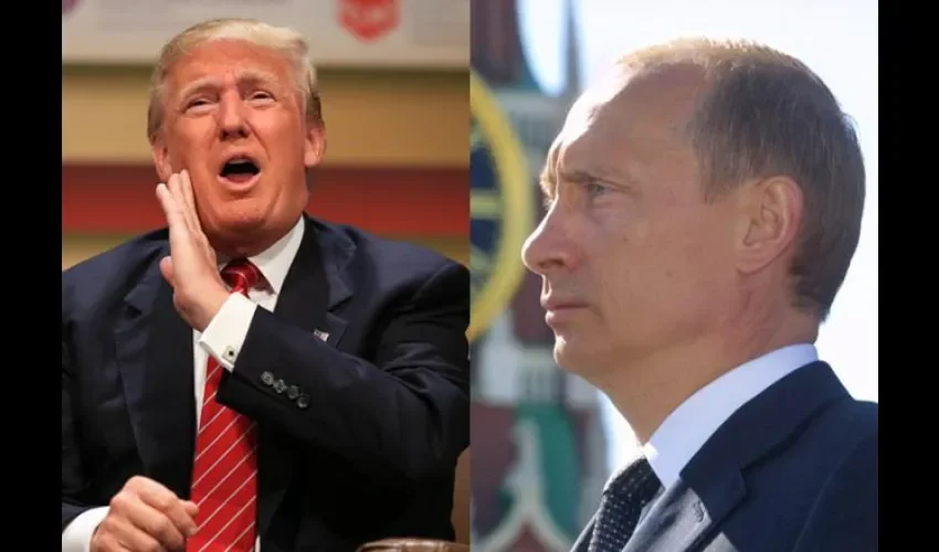 Donald Trump  y Vladimir Putín 