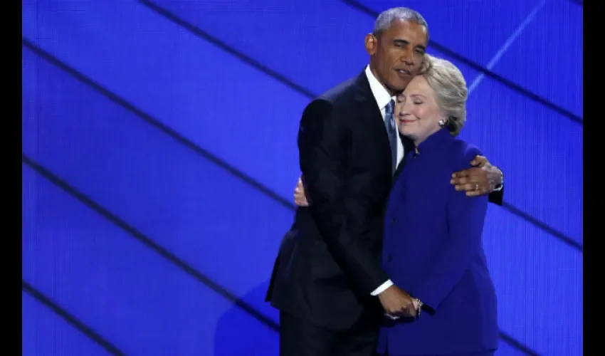 Hillary Clinton y Barack Obama 