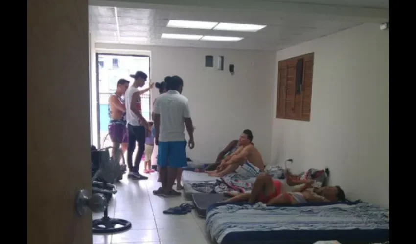 Cubanos albergados en Caritas Panamá 