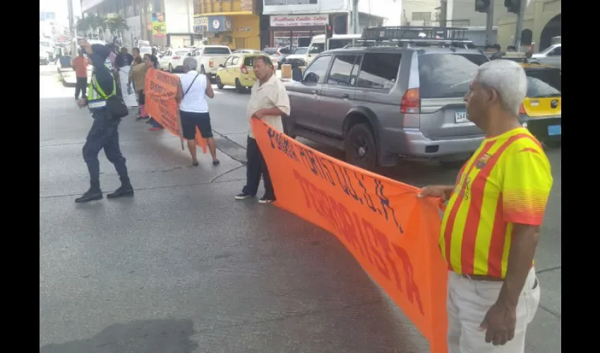 Protesta en la Plaza 5 de Mayo