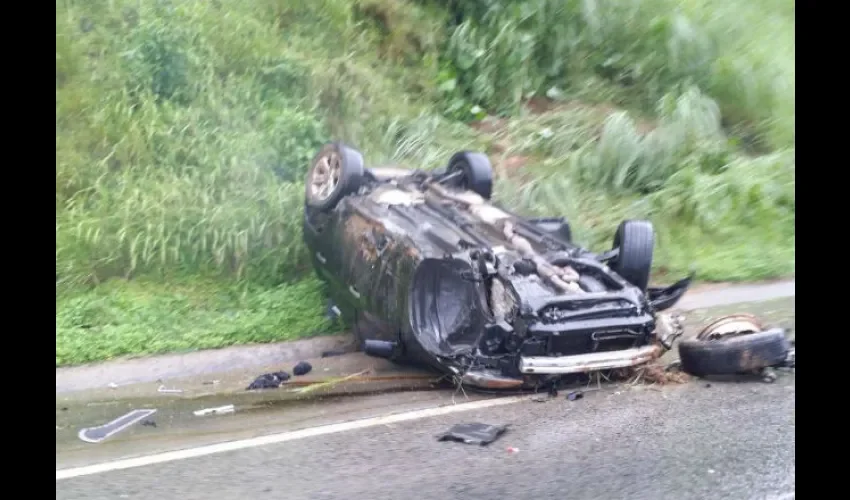 Accidente en autopista Panamá-Colón