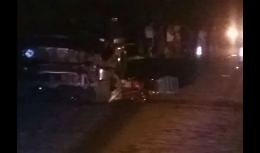 Accidente de tránsito en la vía hacia  Chitré a Pesé