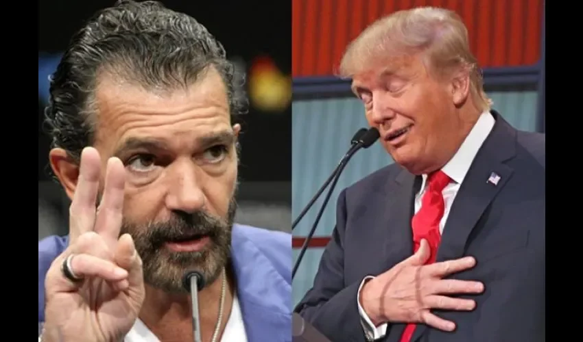 Donald Trump  y Antonio Banderas 