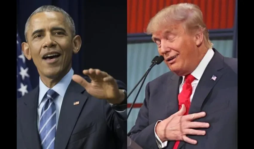 Barack Obama y Donald Trump