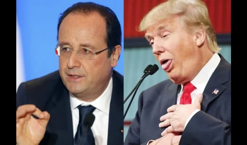 Donald Trump y Francois Hollande