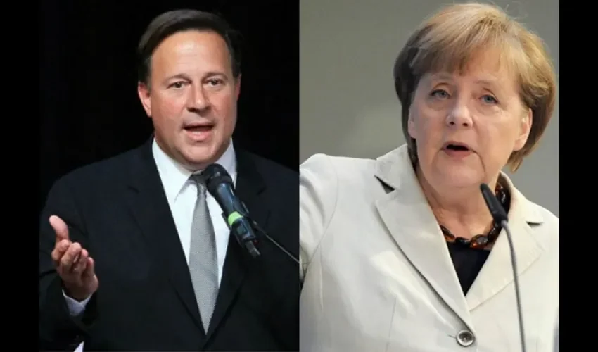 Angela Merkel y Juan Carlos Varela 