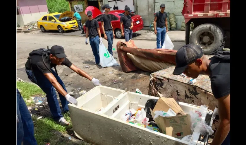 Basura en  El Chorrillo y San Joaquín