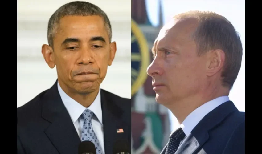 Barack Obama y Vladimir Putin 