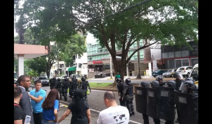 Tala de árboles en Vía Argentina