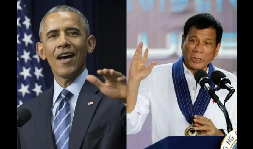 Rodrigo Duterte y Barack Obama