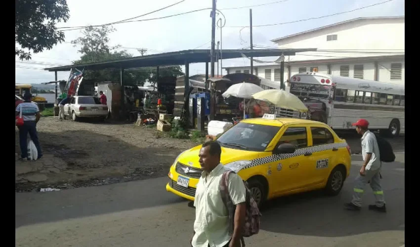 Taxis en La Chorrera