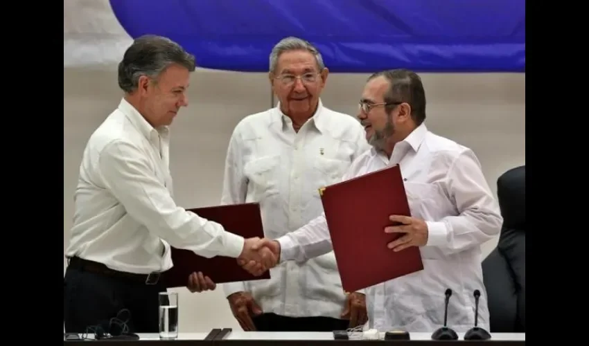 Farc y gobierno colombiano