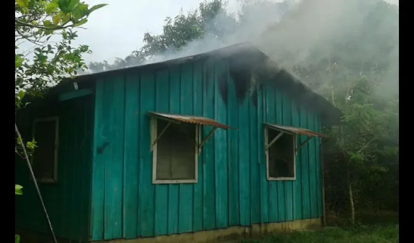 Fuego en Changuinola 