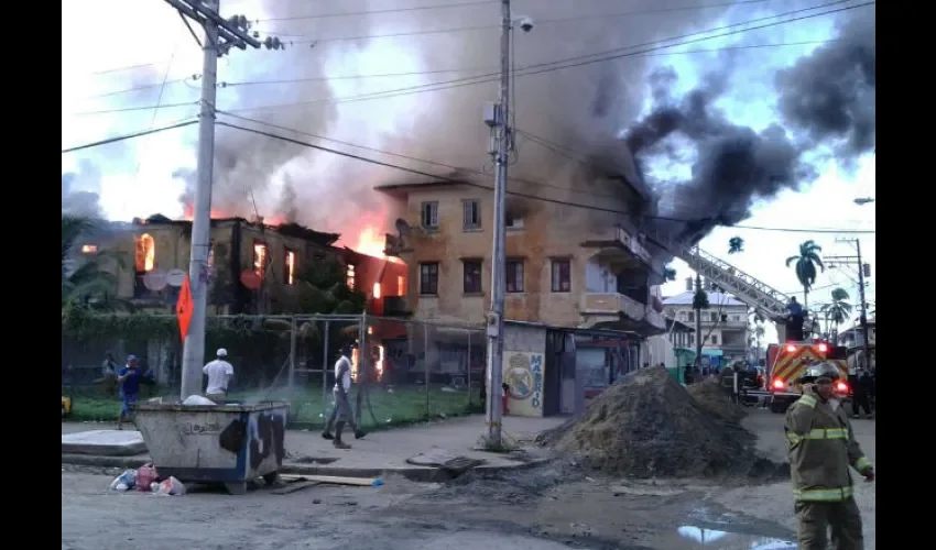 Incendio en Colón 