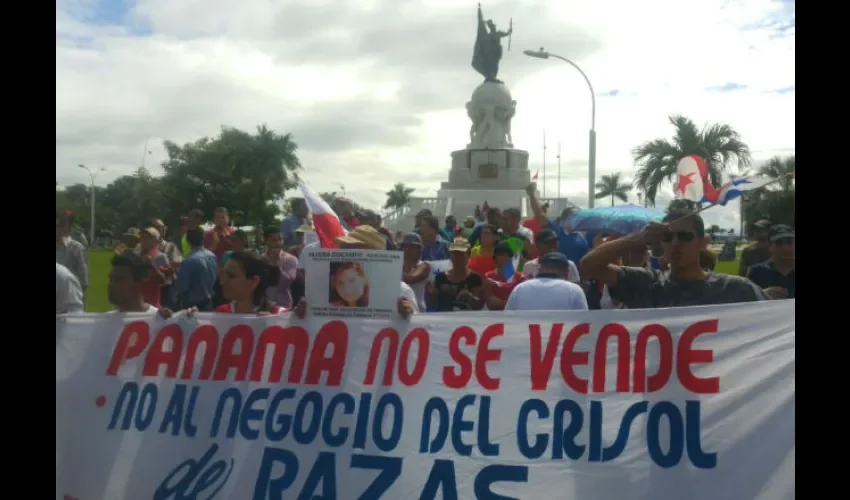Protesta en la Cinta Costera
