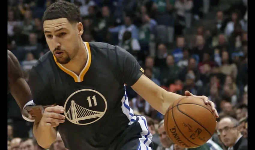 Klay Thompson fue la bujía de los Warriors./ Foto AP