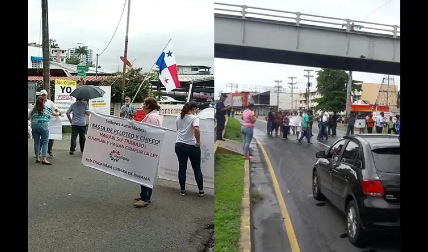 Protesta en San Miguelito y Las Colinas 