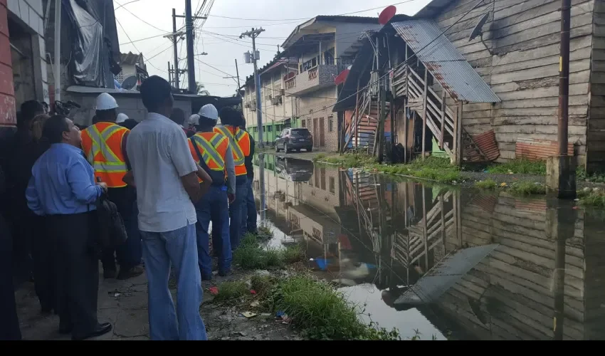 Aguas negras en Colón 