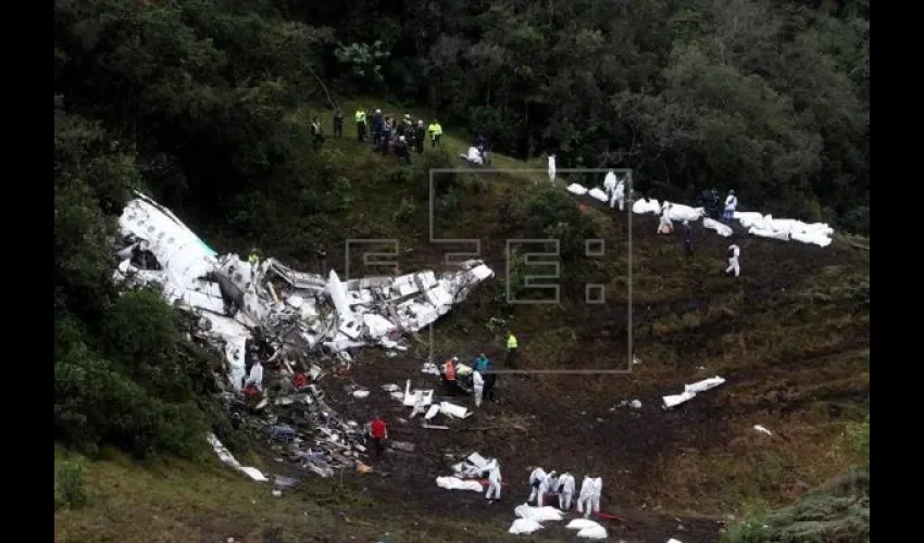 Equipo de Chapecoense fallecio en avión de Lamia 