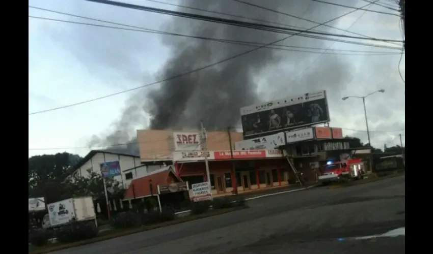 Incendio en Las Tablas