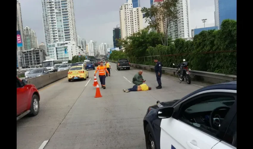 Accidente de tránsito en el Corredor Sur