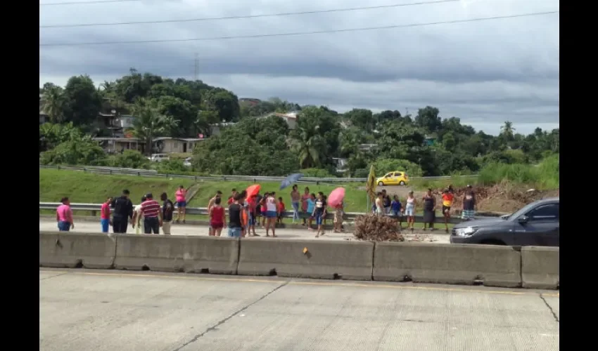 Protesta en el Corredor Norte 