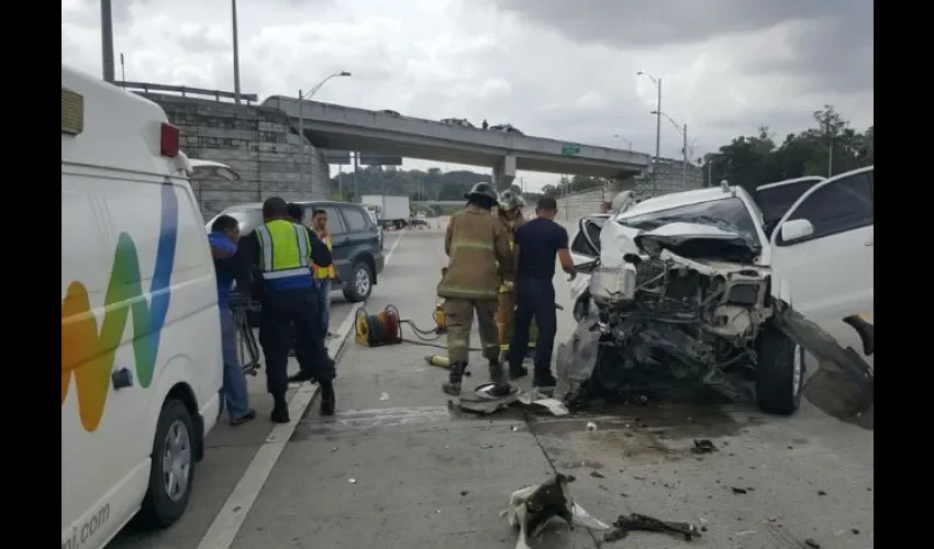 Accidente de tránsito en el Corredor Norte