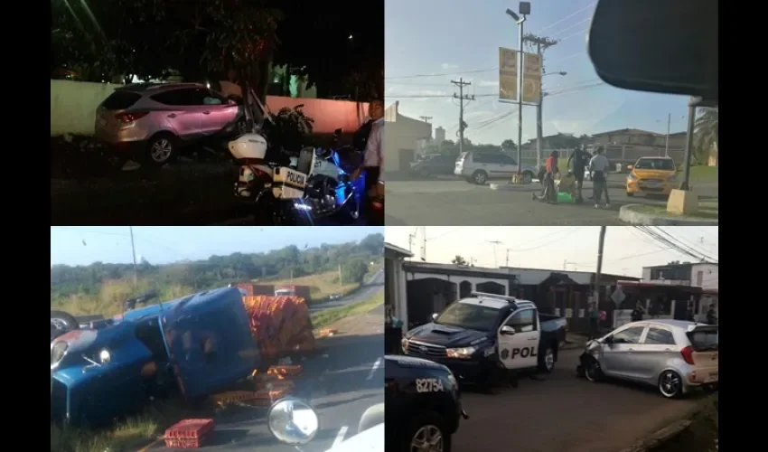 Accidente en Tocumen, Albrook, Condado del Rey y Río Hato
