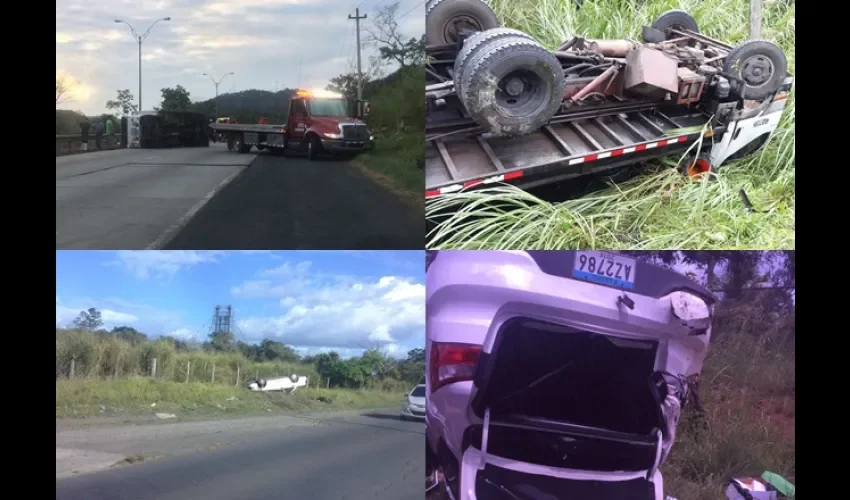 Accidente en la vía Centenario 